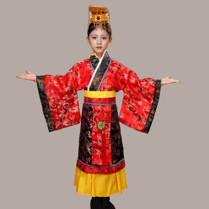 儿童古装格格服服装旗袍古典舞演出服女童满族阿哥套装新年皇帝