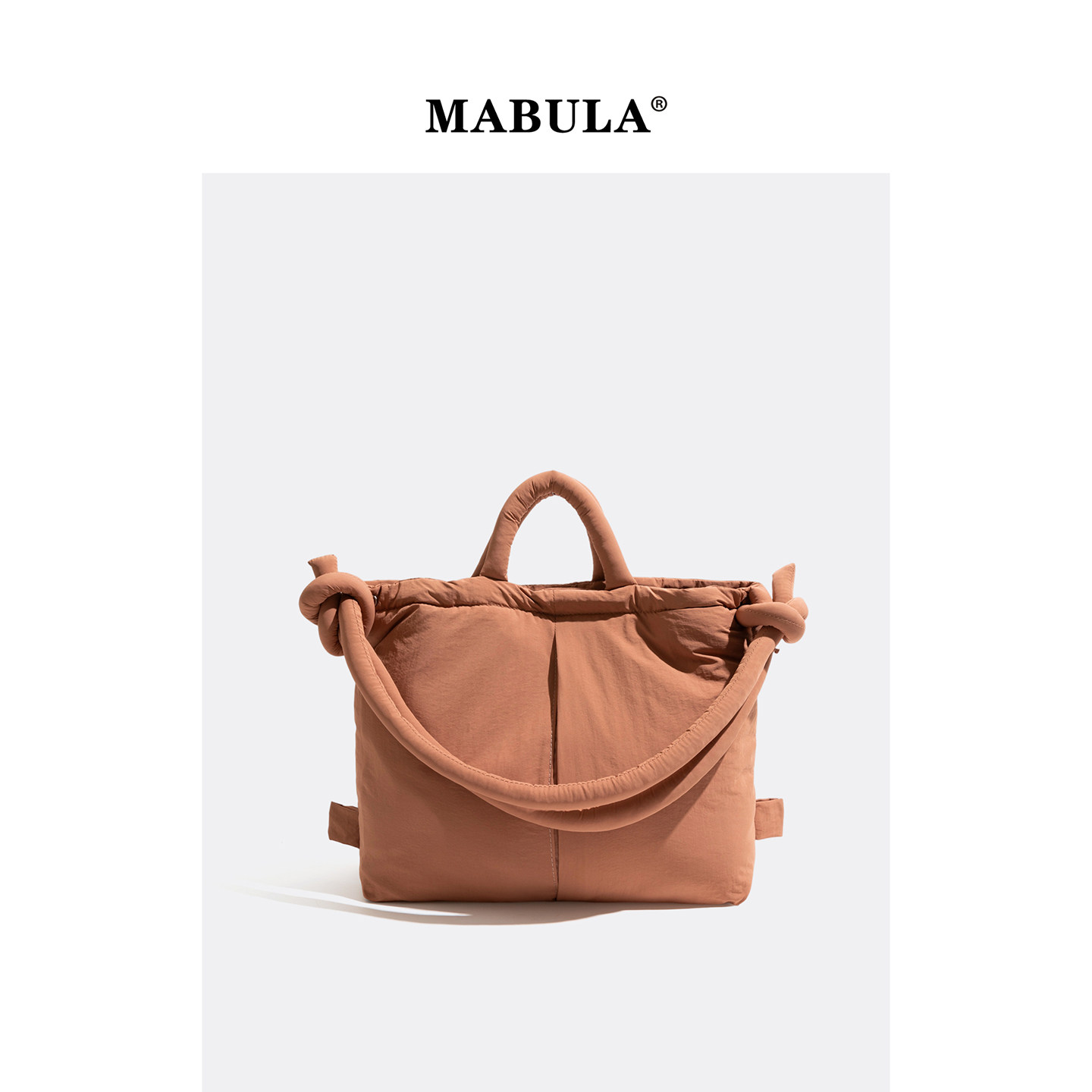 MABULA夹棉双肩包大容量包包女式2025新款斜挎包高级感通勤手提包,箱包皮具/热销女包/男包,托特包,淘宝优惠券,粉丝福利购,淘宝优惠卷