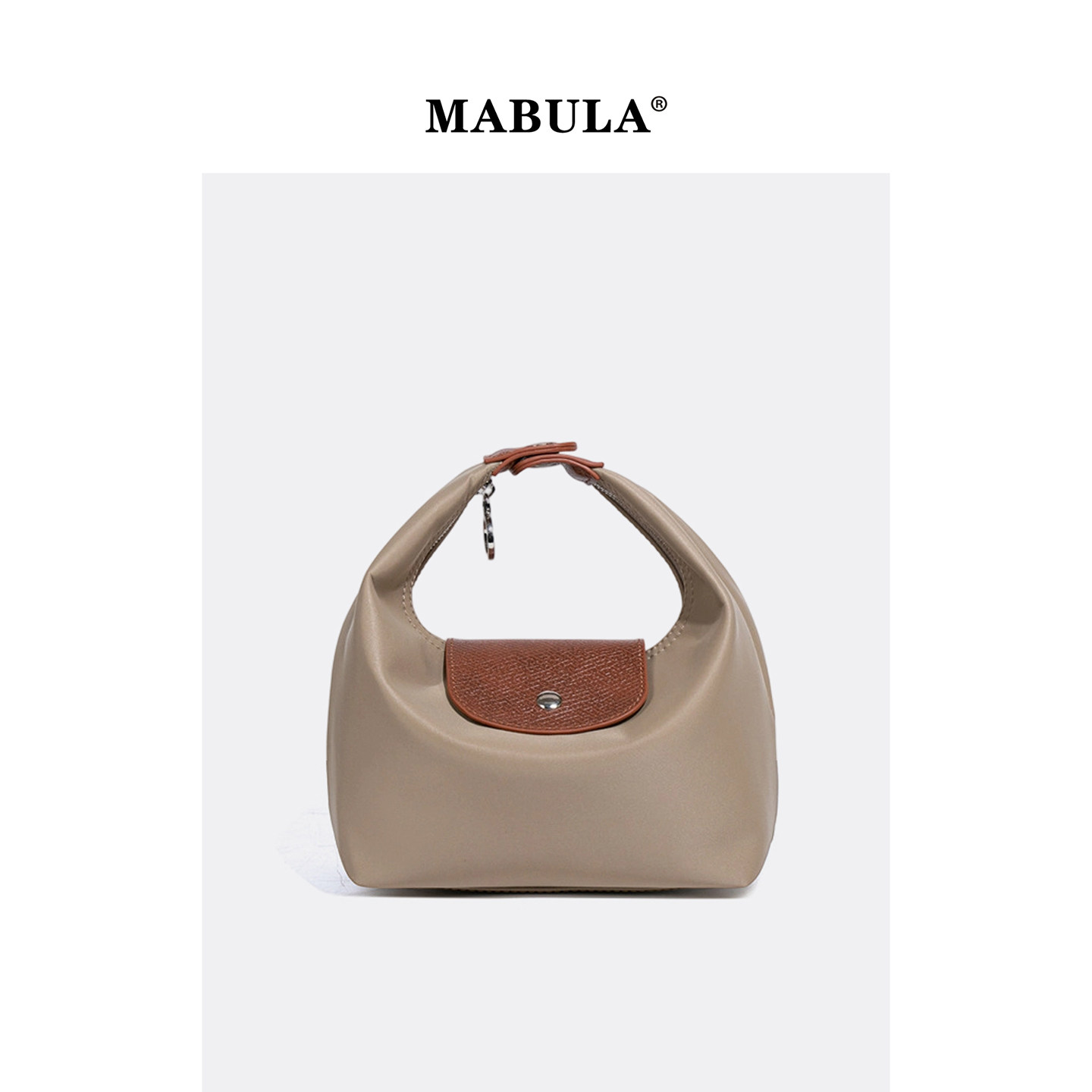 MABULA简约通勤尼龙饭盒包女2025新款手拎饺子包大容量单肩斜挎包,箱包皮具/热销女包/男包,单肩包,淘宝优惠券,粉丝福利购,淘宝优惠卷