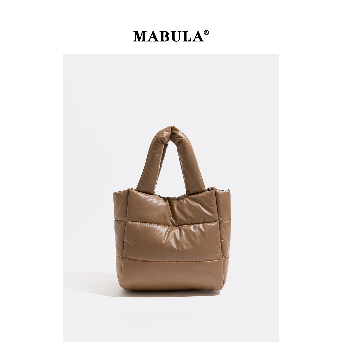 MABULA小众秋冬填充棉服单肩包女2025极简风泡芙包通勤百搭斜挎包,箱包皮具/热销女包/男包,单肩包,淘宝优惠券,粉丝福利购,淘宝优惠卷