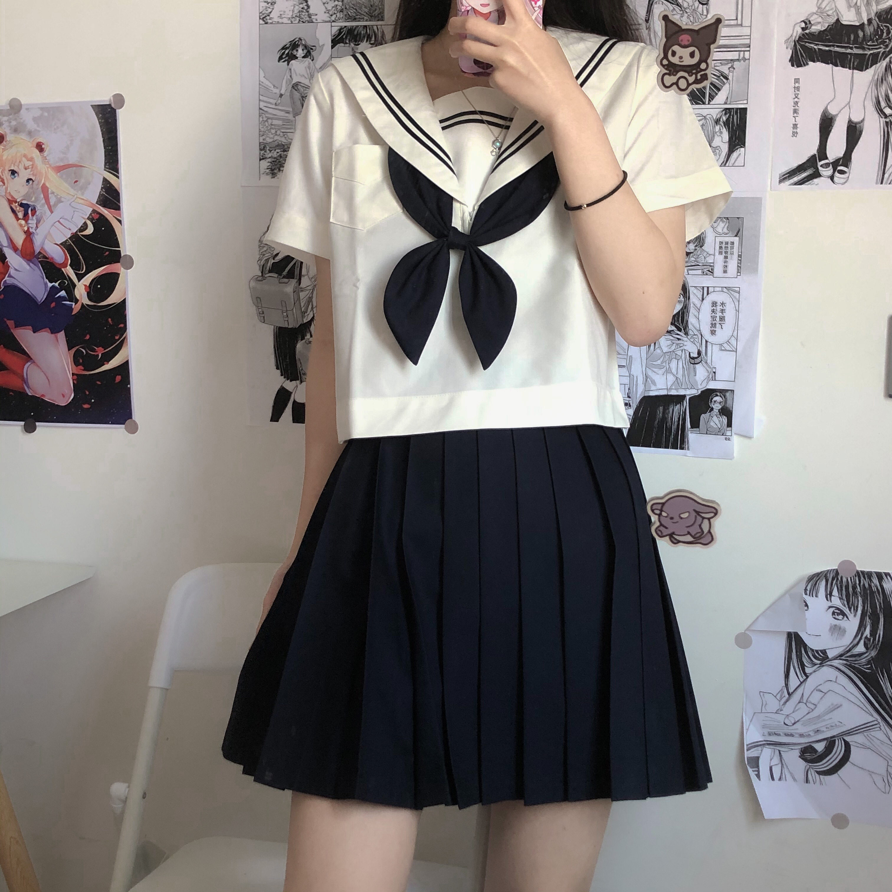 梦七原创基础款正统关西水手服