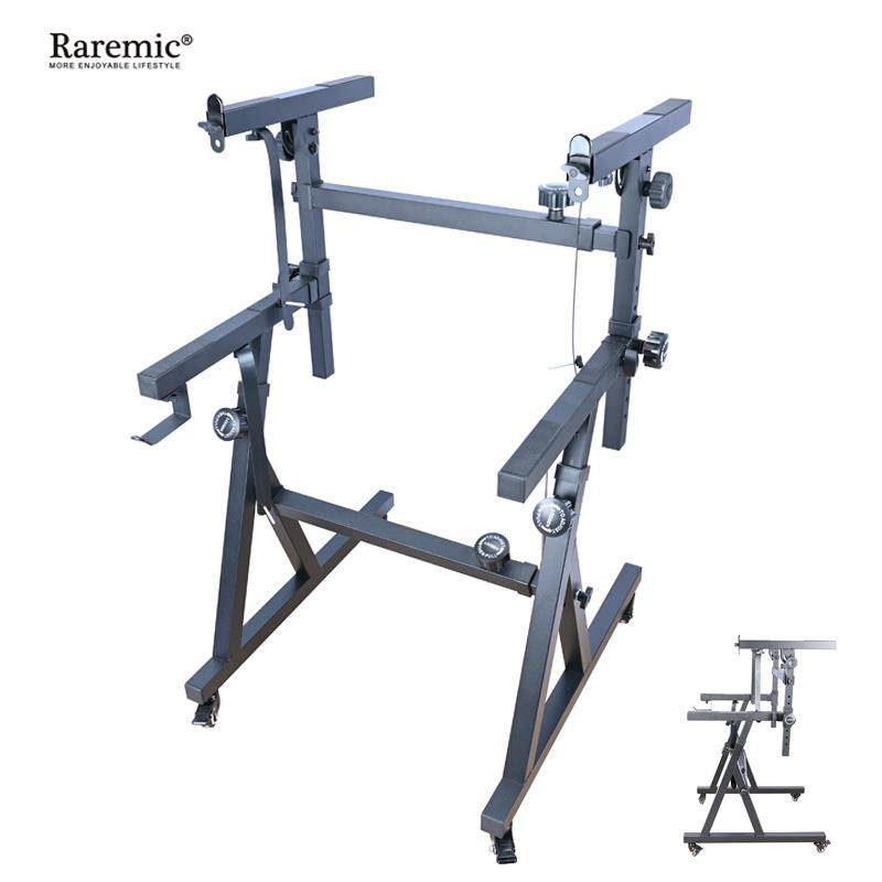 双层加粗金属 Z 型键盘钢琴支架带轮电子琴架升降长宽可调节古筝