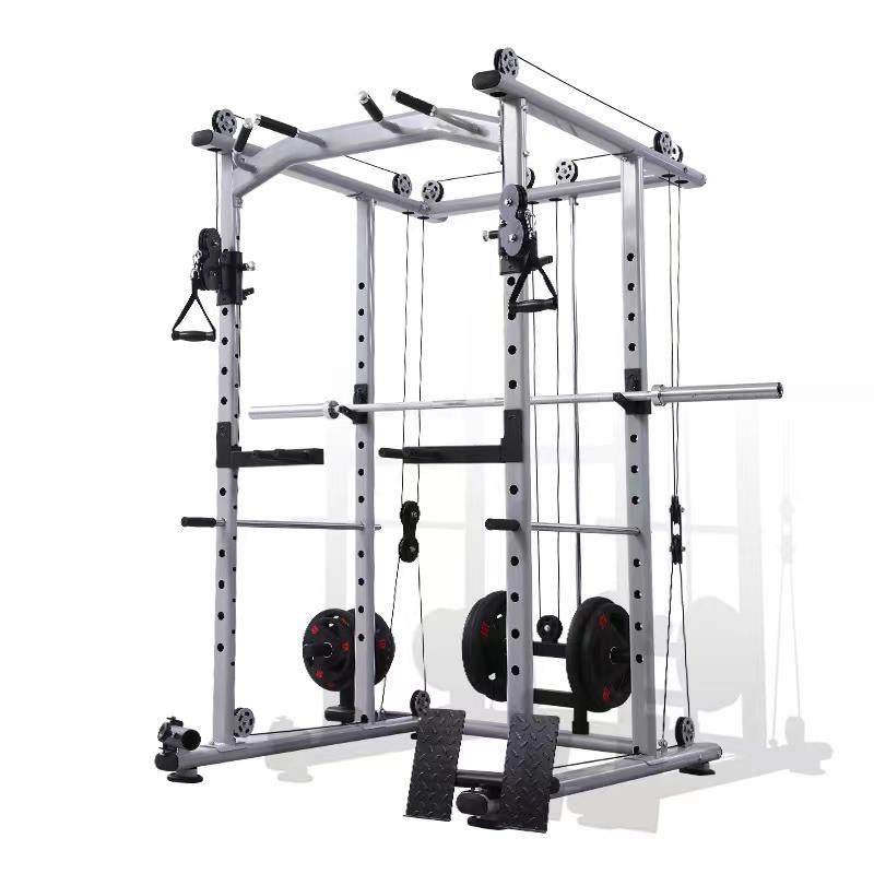 多功能框式深蹲卧推架商 用龙门架家用杠 铃健身器材飞鸟综合训练器