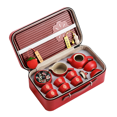 结婚新婚订婚茶壶茶具套装