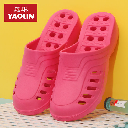 镂空厚底拖鞋瑶琳通用eva