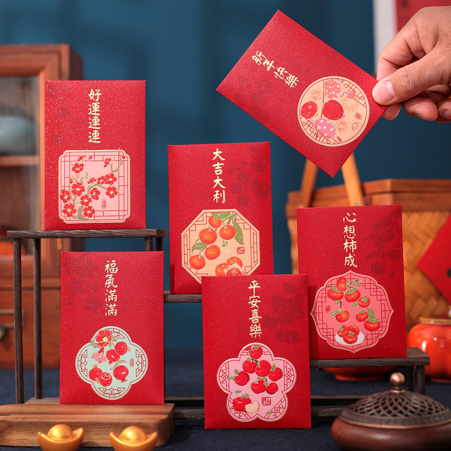 新年2026创意红包马年通用小清新利是封贺春节小孩聪明伶俐压岁包