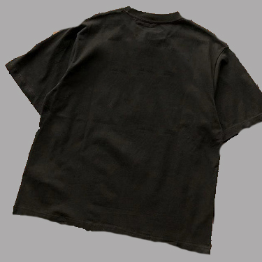 thumbnail for Left woolen embroidery black and white Ω Sanskrit cross two-color short-sleeved 11111516