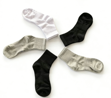 thumbnail for White box ankle hook three colors and five pairs of a box 44121135
