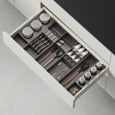 格麦厨房抽屉收纳调料杂粮谷物餐具分隔盒多功能橱柜刀叉刀架分格