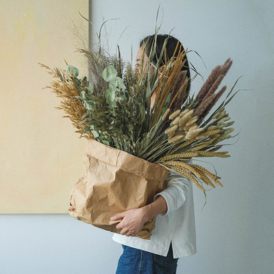 天然干花侘寂风花束客厅装饰摆件