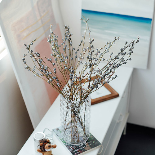 尤加利果干花真花束客厅装饰摆件