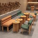 卡座家具定制现代酒吧清吧桌椅组合店桌子咖啡厅西餐餐饮沙发 新品