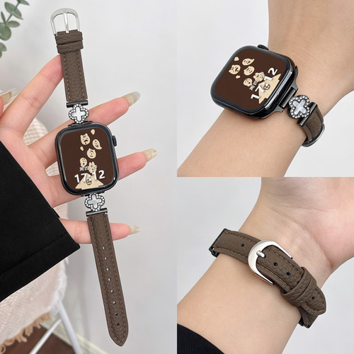 北想华为watchfit5表带四叶草皮