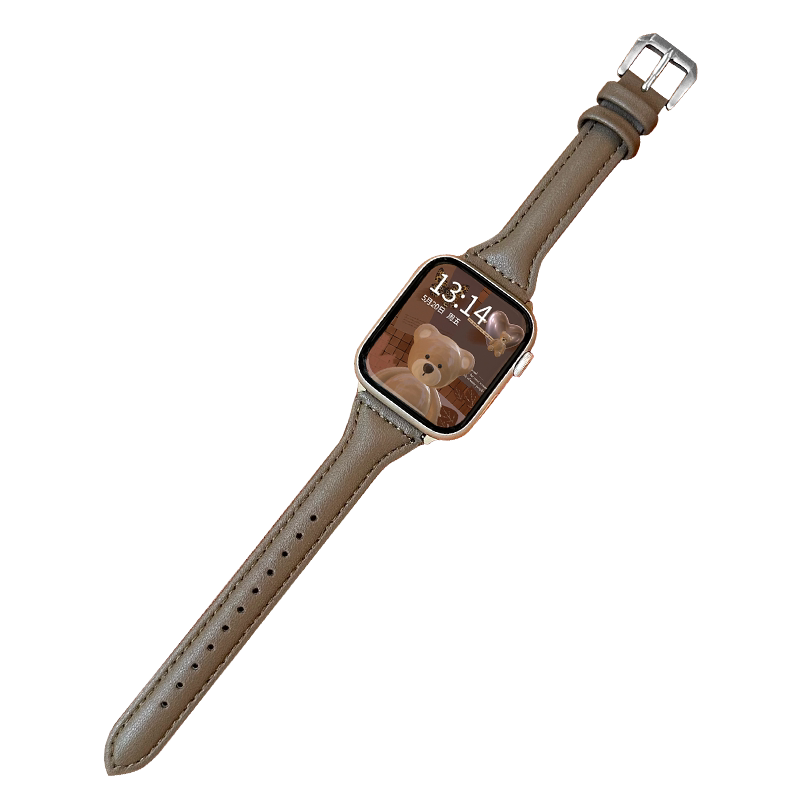 适用iwatch9表带applewatchS8苹果s9手表真皮S7个性SE小众S6秋冬款Ultra女生高颜值iPhonewatch智能表带