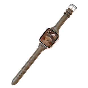 适用iwatch9表带applewatchS8苹果s9手表真皮S7个性SE小众S6秋冬款Ultra女生高颜值iPhonewatch智能表带