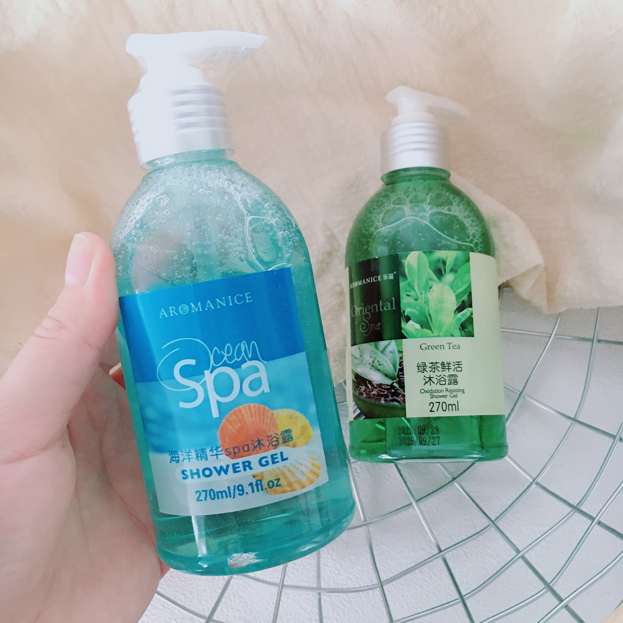 掌管夏日洗澡的神~乐蔓绿茶鲜活沐浴露海洋精华spa沐浴露270ml