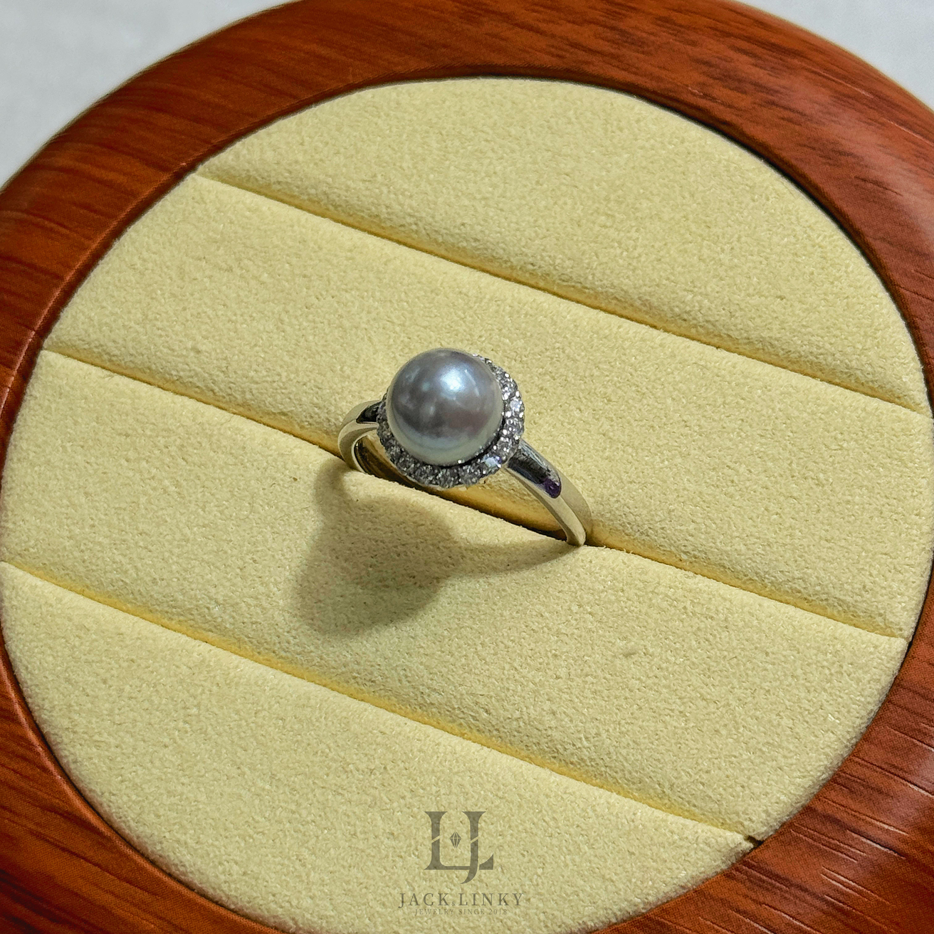 海水真多麻珍珠王妃戒指