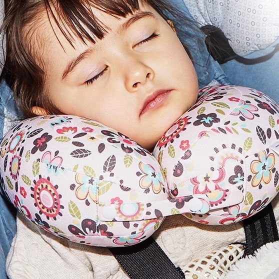 出口韩国卡通婴儿童宝宝U型枕飞机枕车载安全椅护颈枕头便携舒适