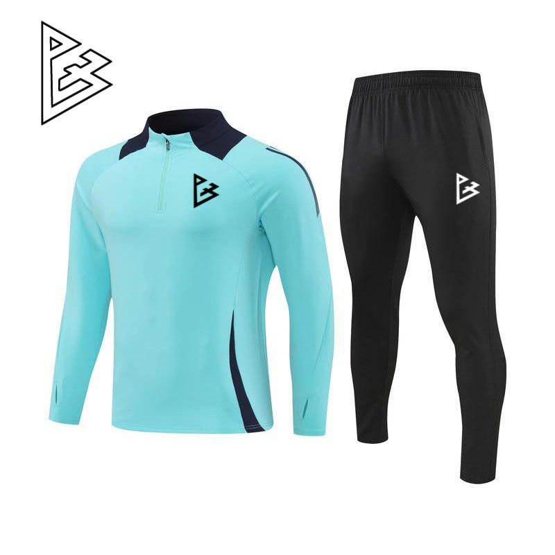 卫衣半拉链赛前出场秋冬款足球训练服运动套装男跑步速干外套长袖