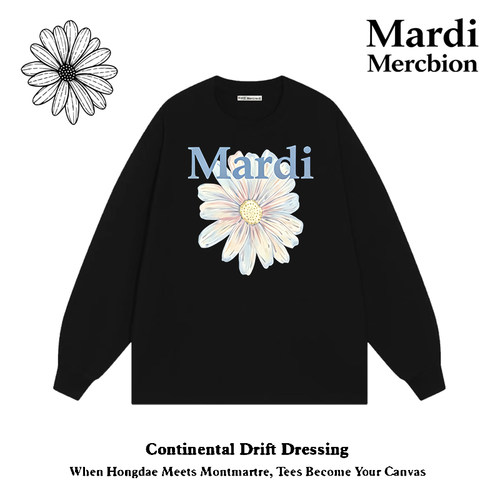 MardiMercredi小雏菊长袖T恤