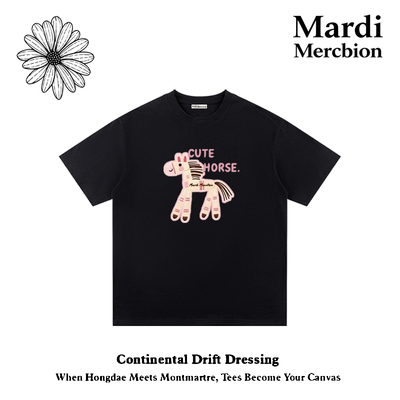 MardiMercredi重磅纯棉小马T恤
