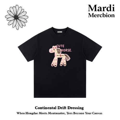 MardiMercredi重磅纯棉小马T恤