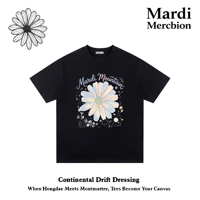 MardiMercredi雏菊纯棉T恤图片