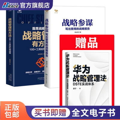 战略管理BLM、DSTE解析与落地体系3本套：战略参谋+战略管理有方法+华为战略DSTE实战体系