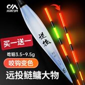 川泽PZ日夜两用变色加粗高灵敏醒目电子夜光鱼漂远投大物青草浮漂