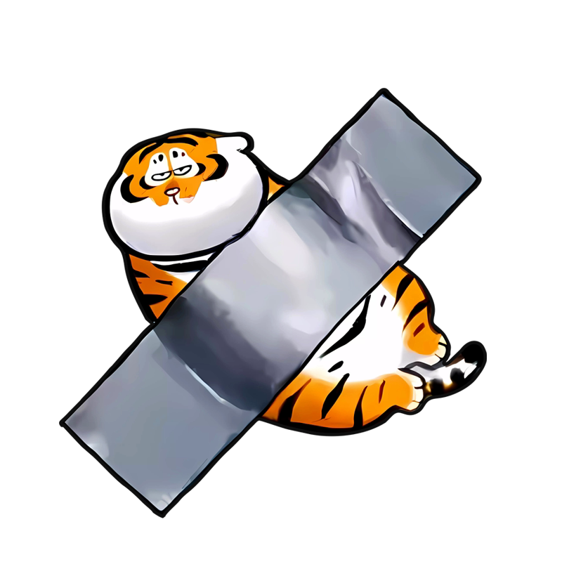 可爱虎胶带个性创意装饰贴