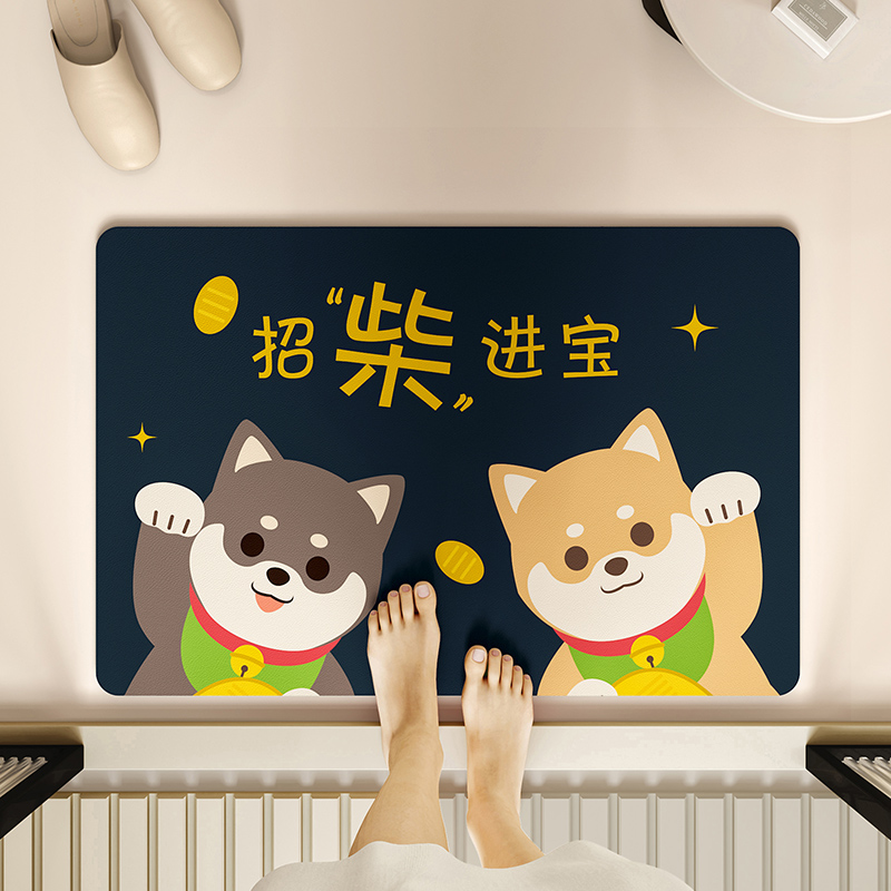 硅藻泥卡通卫浴强吸水