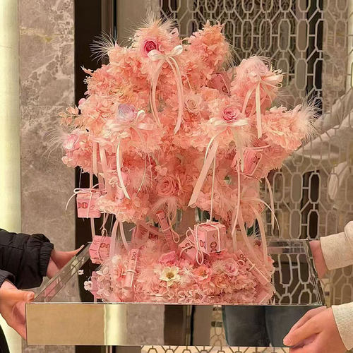 高级感永生花许愿树客厅摆件