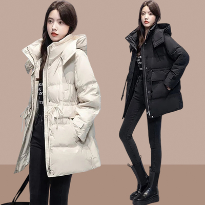 中长款羽绒服棉服女款2023新款