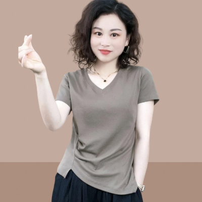 2024夏装新款女士纯棉短袖t恤