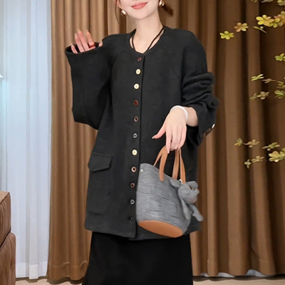 独特漂亮早秋小香风外套女