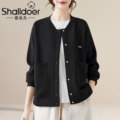 今年流行卫衣开衫女士短外套