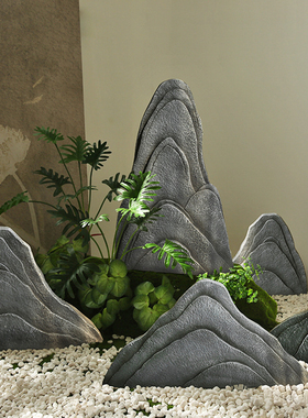 玻璃钢假山石摆件造景景观石