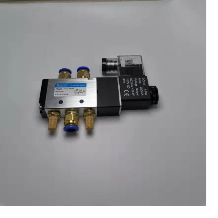 电磁阀二位五通 一进二出4V2-08 3- 410-15配套气咀接头热胶枪