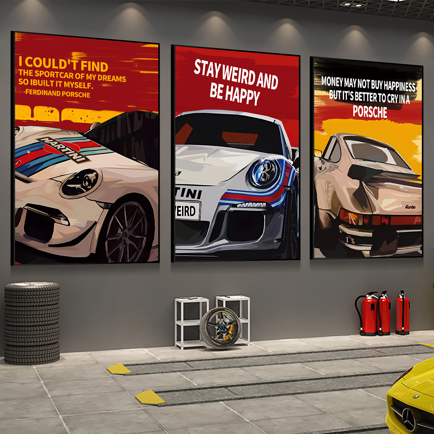 洗汽车美容店墙面装饰画海报挂画