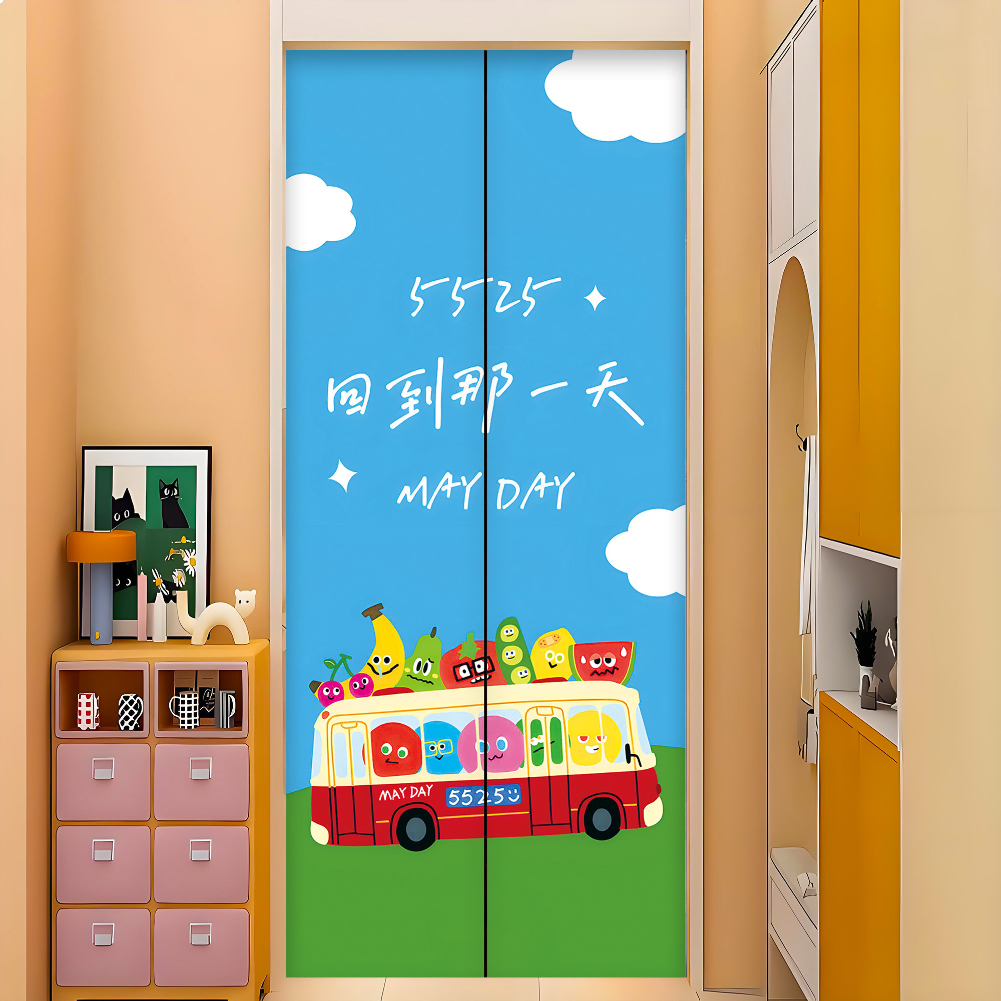 五月天贴纸定制电梯门贴纸衣柜玻璃木门水电井冰箱防水贴定制海报,家居饰品,门贴,淘宝优惠券,粉丝福利购,淘宝优惠卷