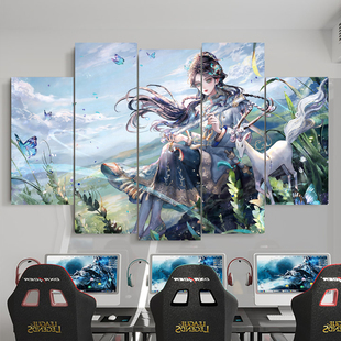 第五人格海报墙贴动漫游戏贴纸学生宿舍房间卧室墙面装 饰布置壁纸