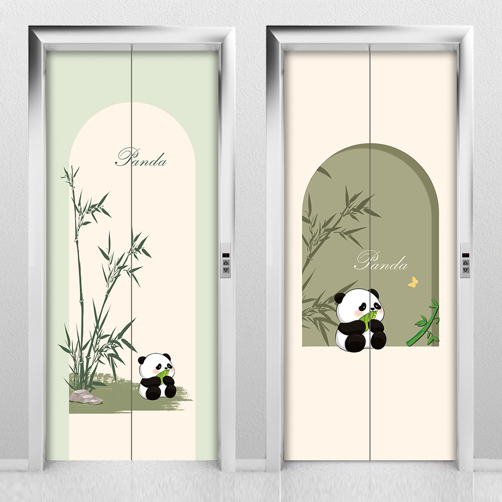 入户电梯门贴纸装饰贴画现货速发