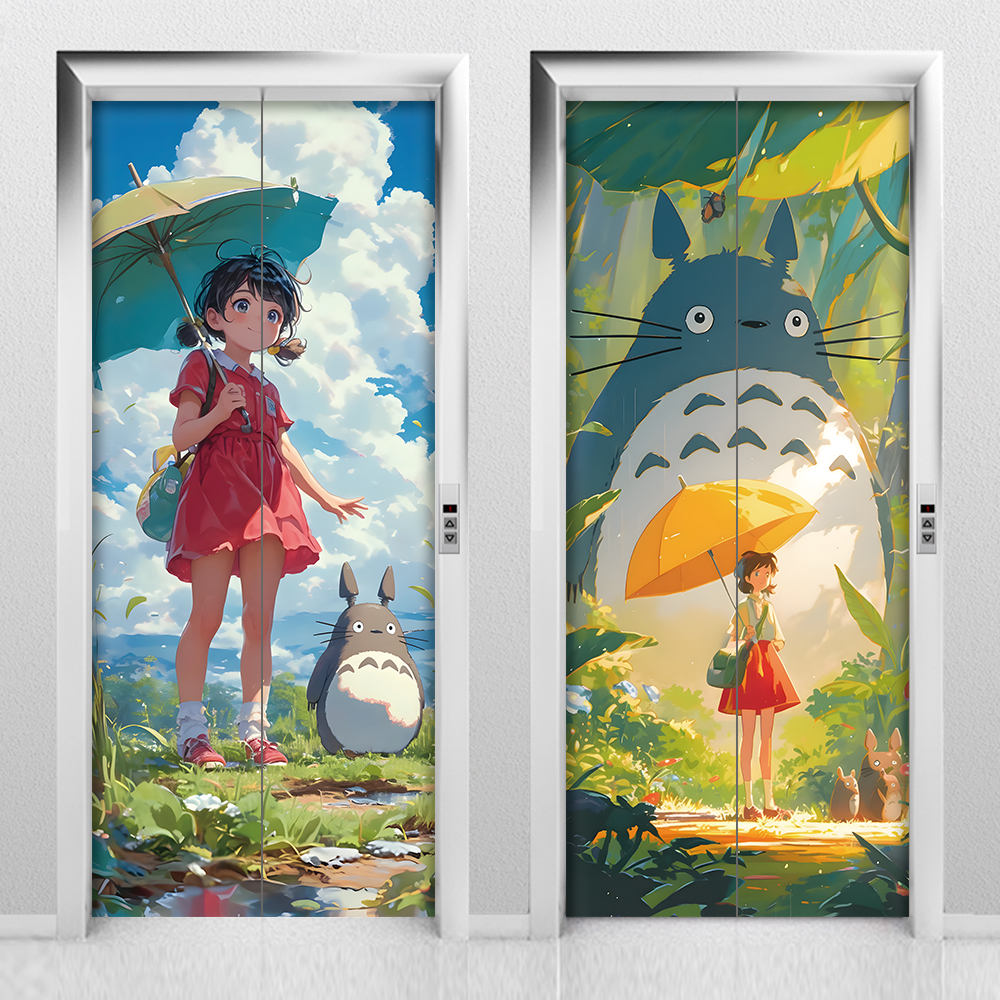 入户电梯门贴纸装饰贴画现货速发