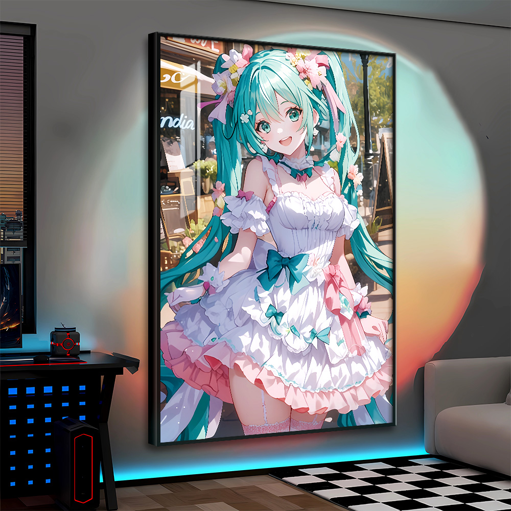 初音未来二次元海报墙面装饰贴画