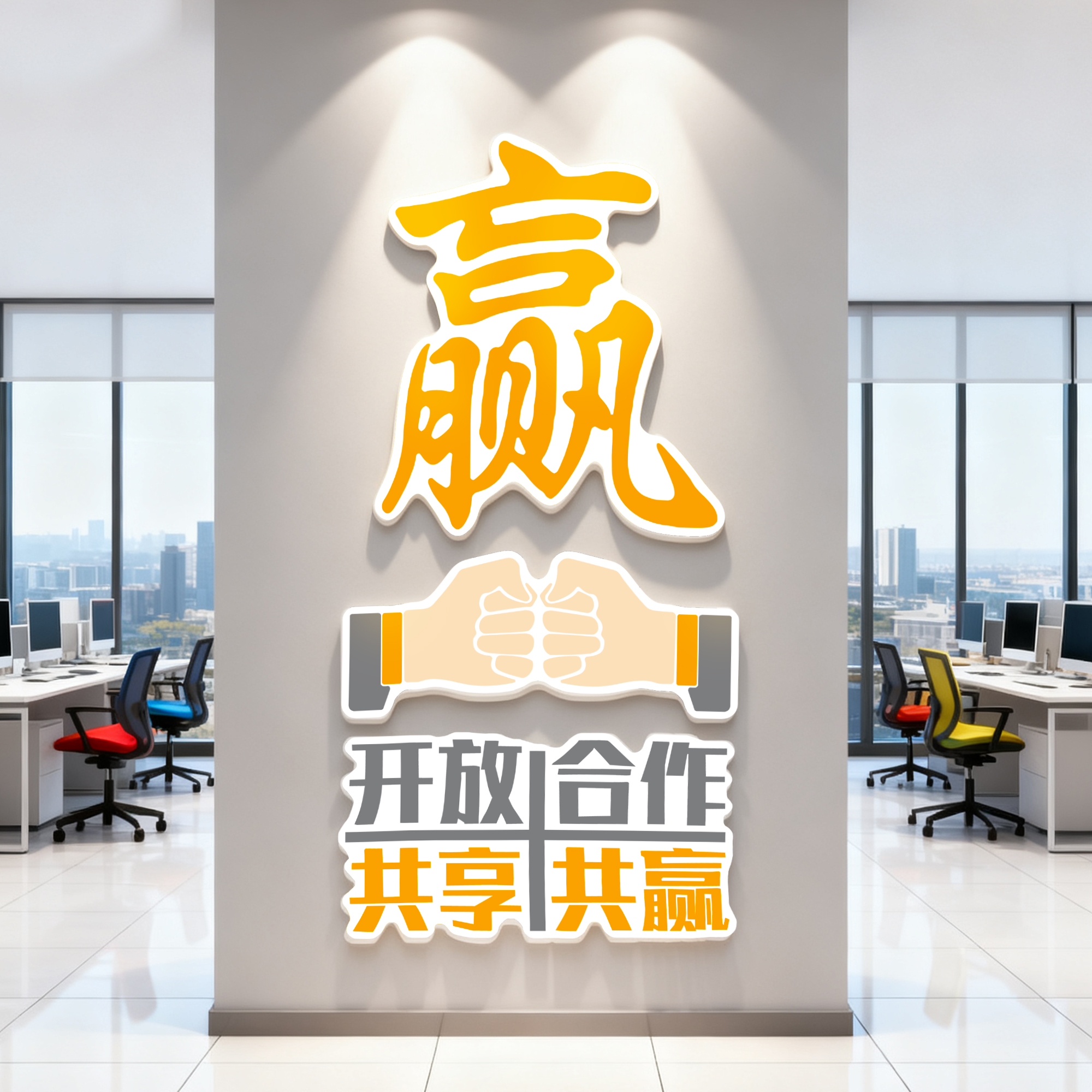 办公室墙面装饰公司企业文化墙