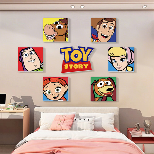 玩具总动员儿童房间布置装饰墙贴