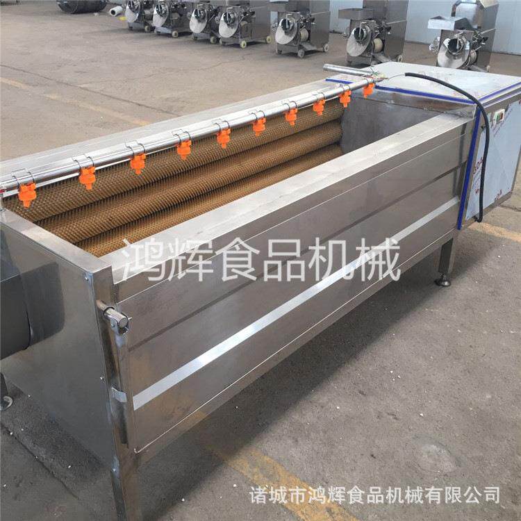 山东毛刷去皮机红薯去皮清洗机大枣清洗机红薯脱皮机