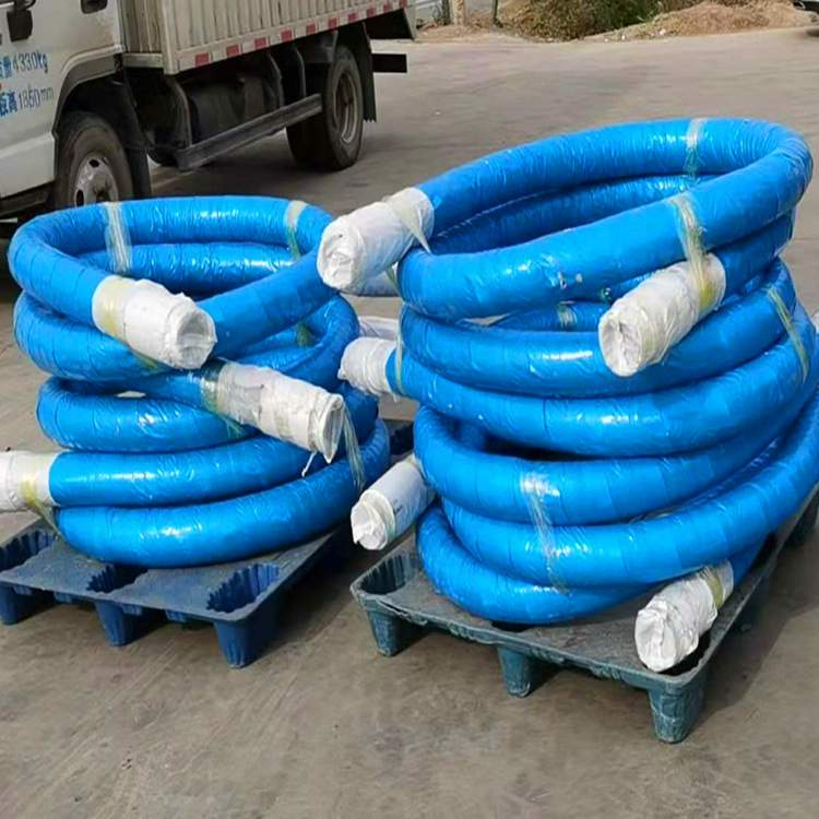 三一泵车双头软管DN125*3000高压橡胶软管混凝土输送橡胶软管