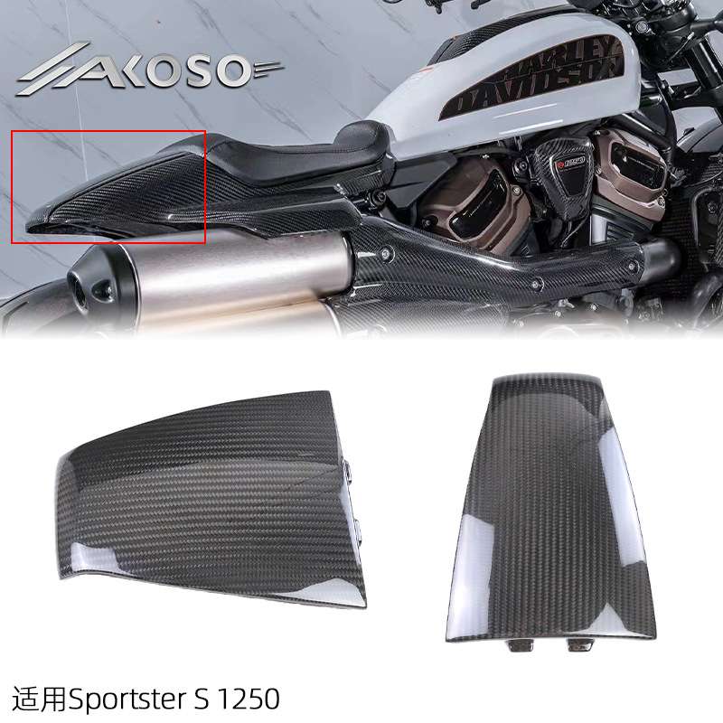适用哈雷戴维森 Halley Sportster S 1250改装碳纤维后尾盖板驼峰