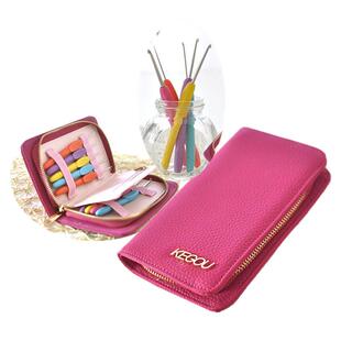 可钩牌彩色软柄钩针不锈钢钩针编织钩织毛线工具套装